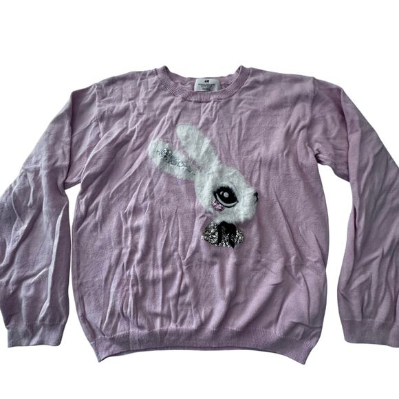 H&M bunny sweater girls 8/10 - Picture 1 of 3